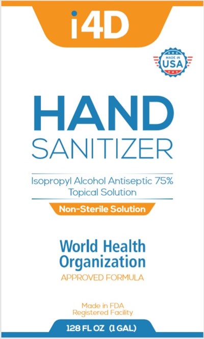 1 Gallon Front Label - I4D 1 Gal Front